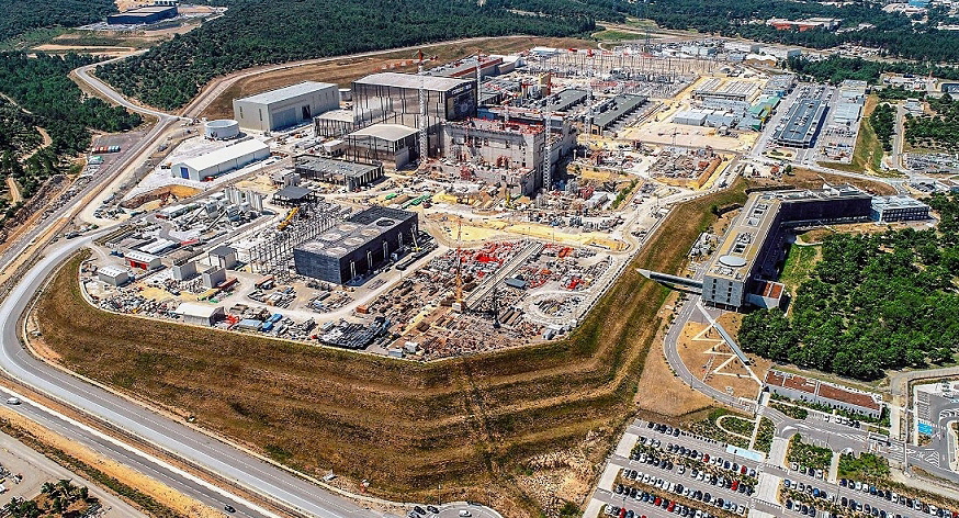 Sitio de construcción del reactor de fusión ITER, fuente: captura de pantalla