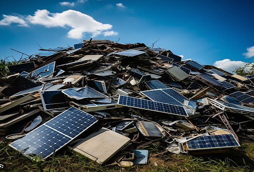 Solar panel waste, source: screenshot