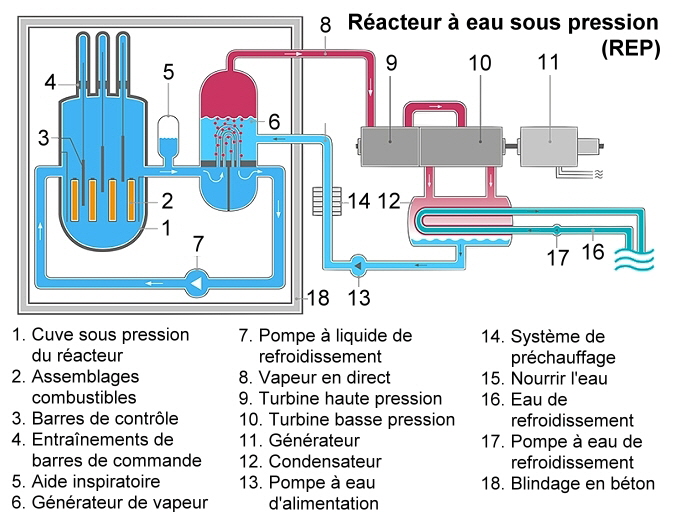 Réacteur à eau sous pression (REP)