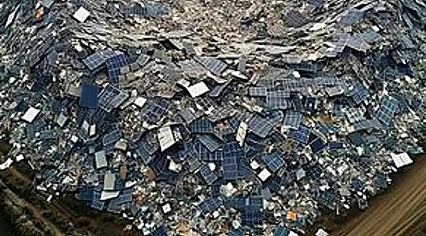 Solar panel waste, source: screenshot