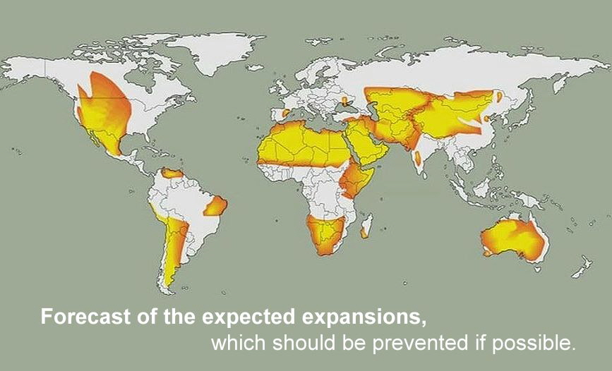 Expansion of the deserts